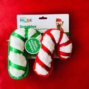 Outward Hound 2-Pack Durablez Squeaky Red /Green Dog Pet Toy New